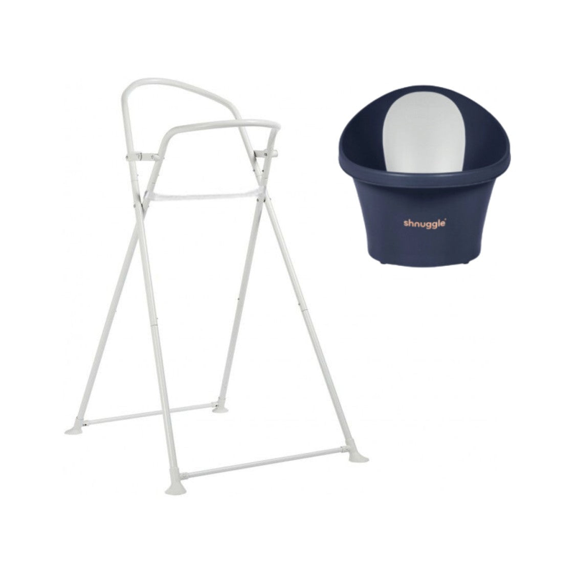 Banheira Shnuggle + Suporte - Navy