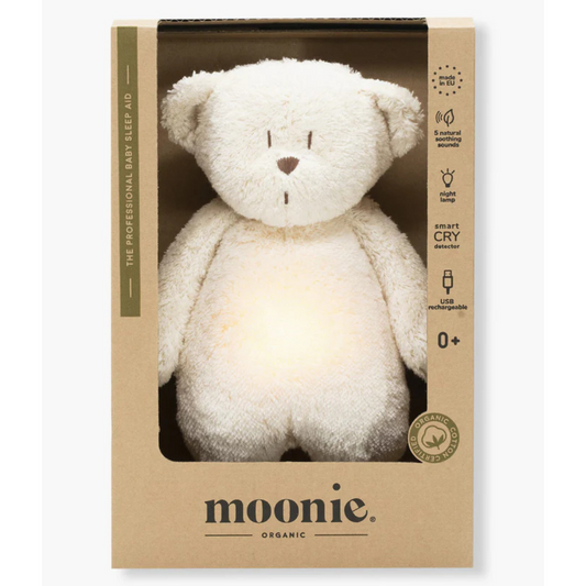 Moonie Urso C/Luz E Som Em Algodão Orgânico - Polar