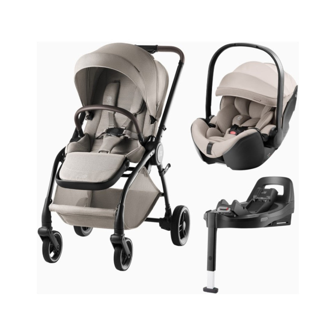 Carrinho Rio Lux + Baby-Safe Pro 5Z + Vario Base 5Z - Teak