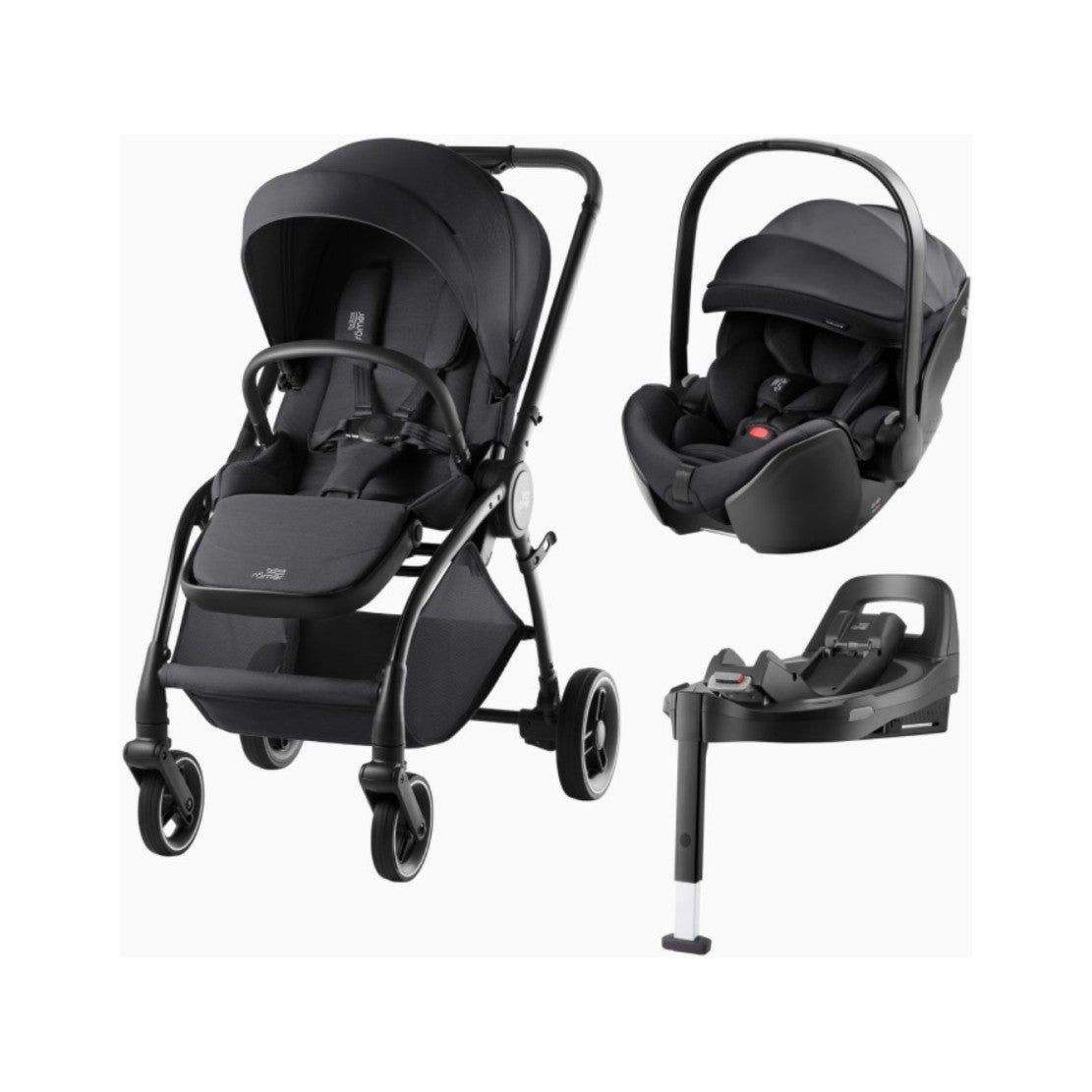 Carrinho Rio Lux + Baby-Safe Pro 5Z + Vario Base 5Z - Carbon Black