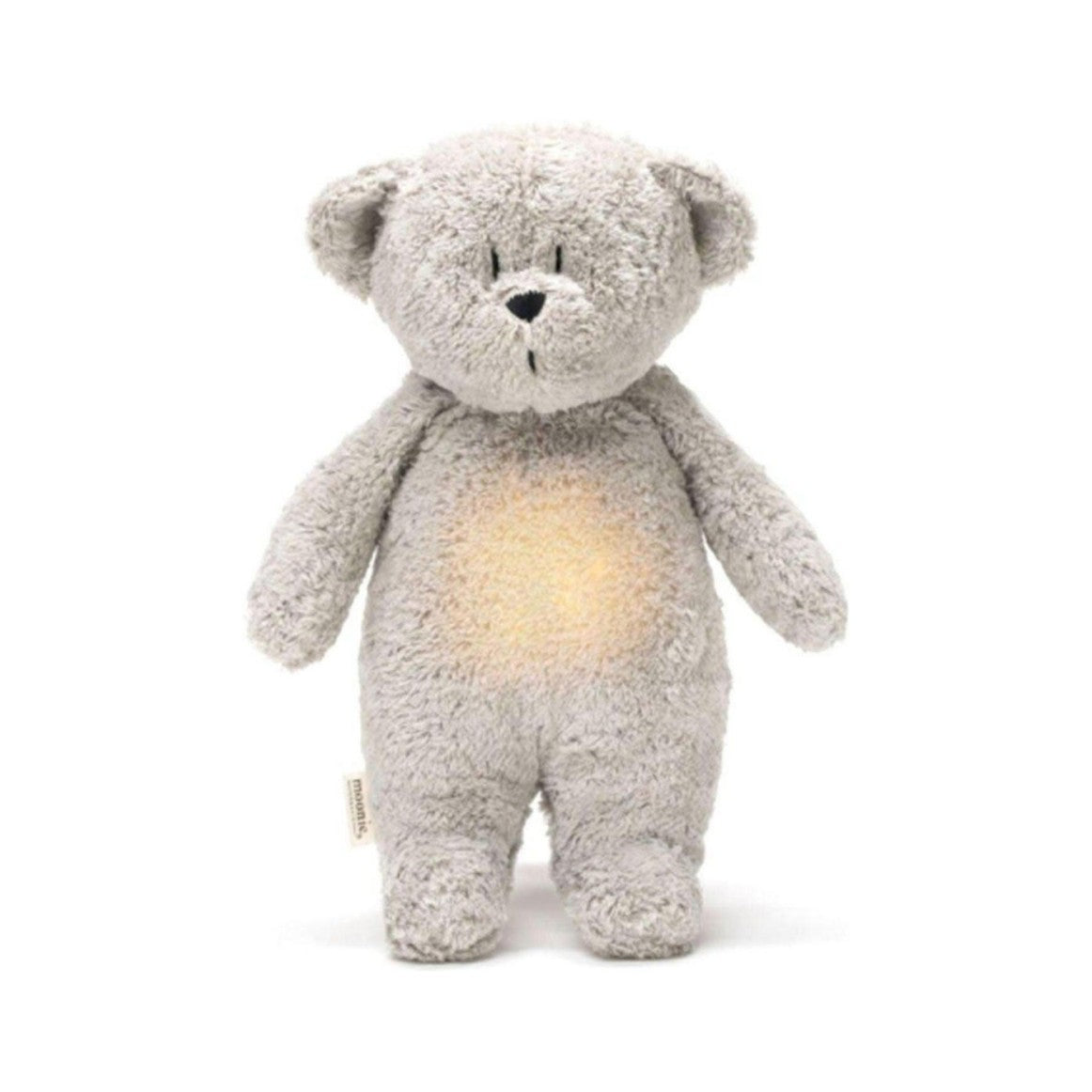 Moonie Urso C/Luz E Som Em Algodão Orgânico - Grey