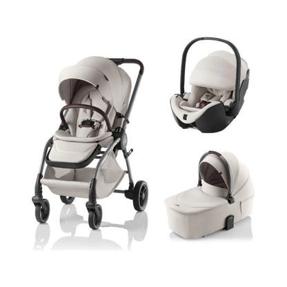 Carrinho Rio Lux Com Alcofa+Baby-Safe Pro Britax-Romer - Soft Taupe