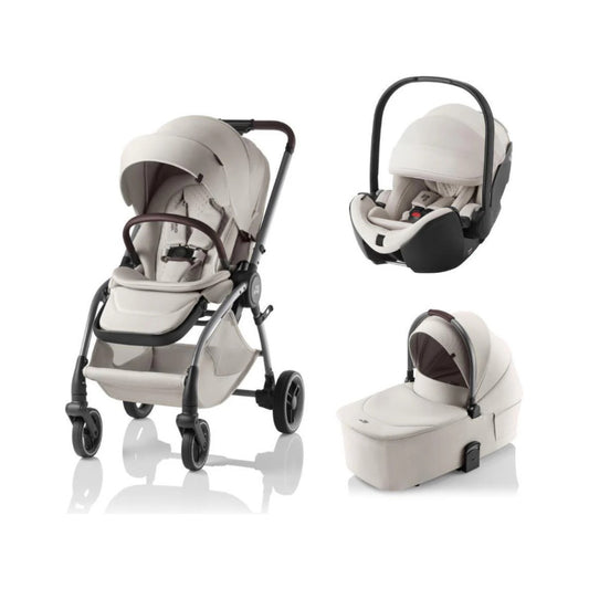 Carrinho Rio Lux Com Alcofa+Baby-Safe Pro Britax-Romer - Soft Taupe
