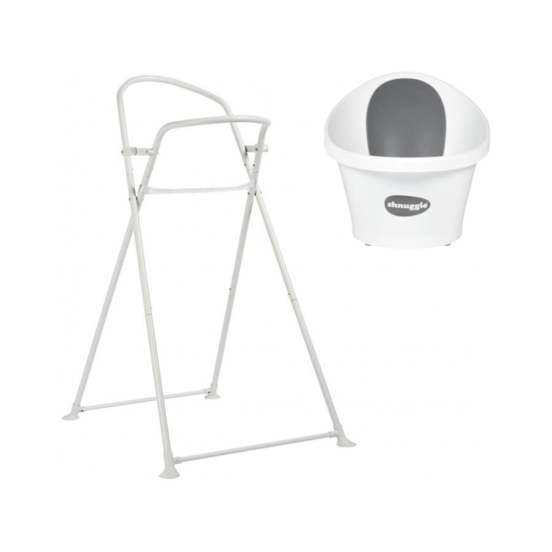 Banheira Shnuggle + Suporte - Branco