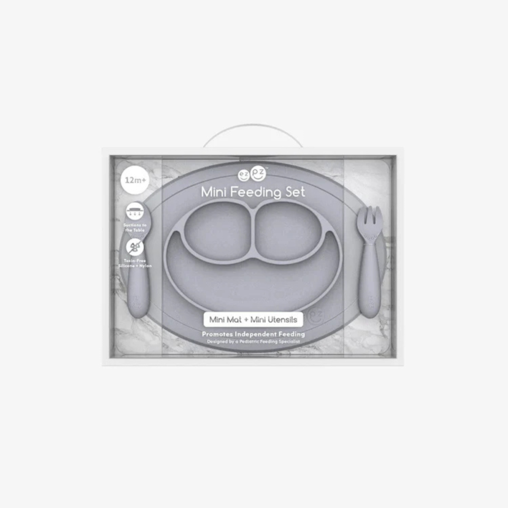 Mini Feeding Set 12M+ Pewter