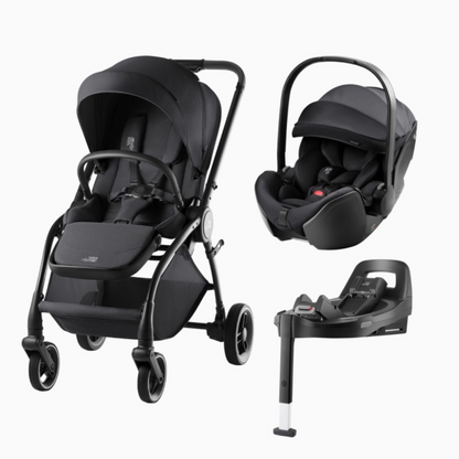 Carrinho Rio Style+Baby-Safe Pro Style+Base Vario 5Z Britax-Romer - Carbon Black