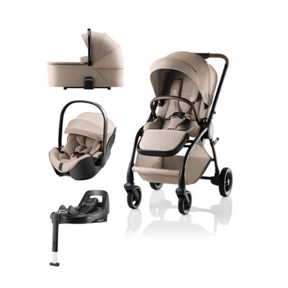 Carrinho Rio Style+Baby-Safe Pro Style+Alcofa Style+Vario Base 5Z Britax-Romer - Teak