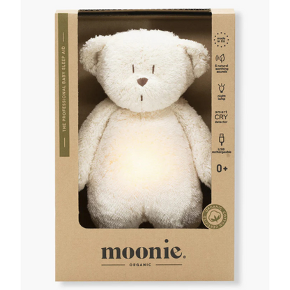 Moonie Urso C/Luz E Som Em Algodão Orgânico - Polar
