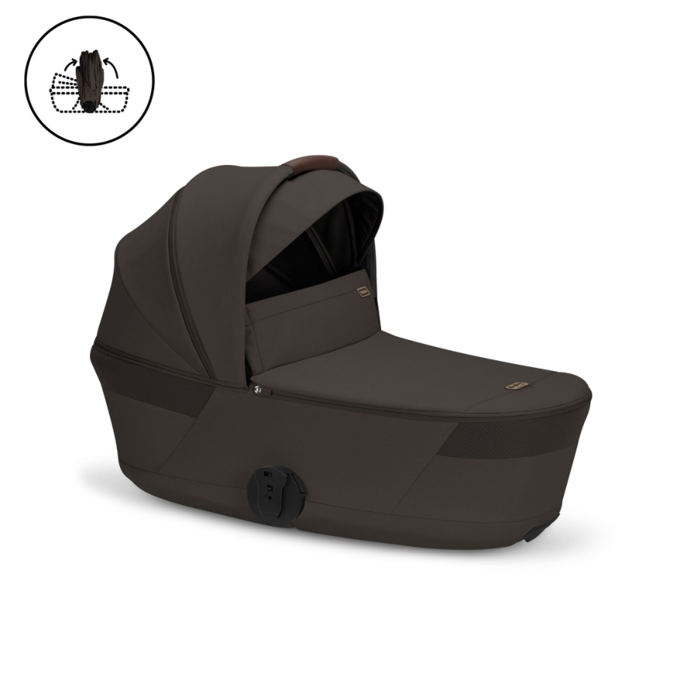 Balios S Lux  - Fold Cot Chocolate Brown