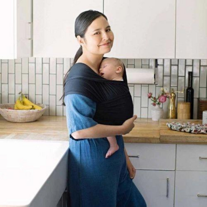 Ergobaby Aura Porta-Bebé Pano - Pure Black