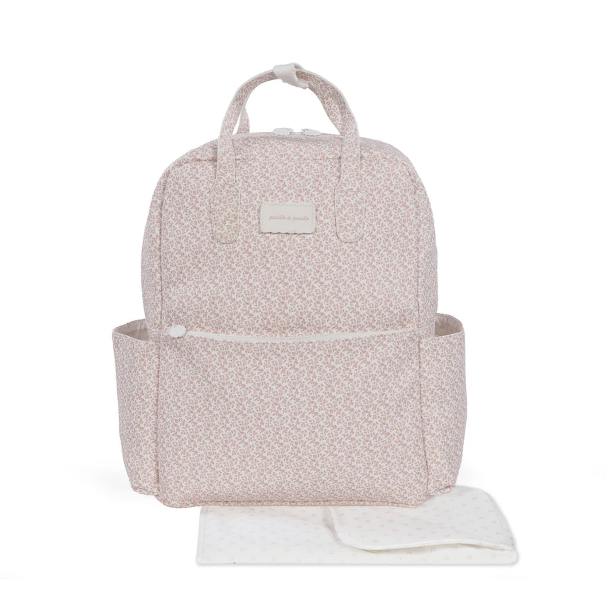 Mochila de Maternidade Maison Tender - Flores Rosa