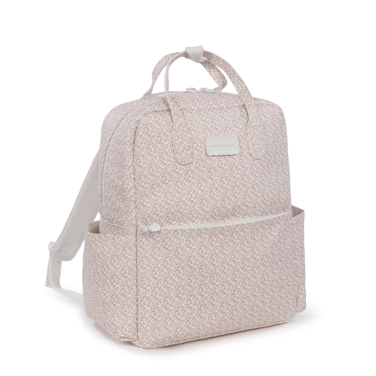 Mochila de Maternidade Maison Tender - Flores Rosa