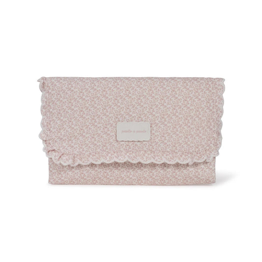 Muda-Fraldas Portátil Maison Tender - Flores Rosa