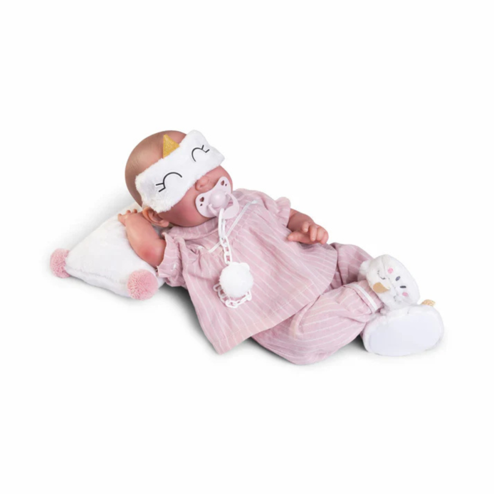 Reborn Lea Pijama E Mascara De Olhos