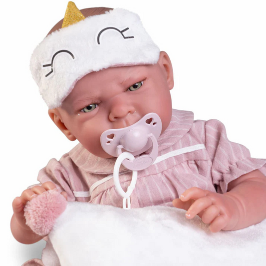 Reborn Lea Pijama E Mascara De Olhos