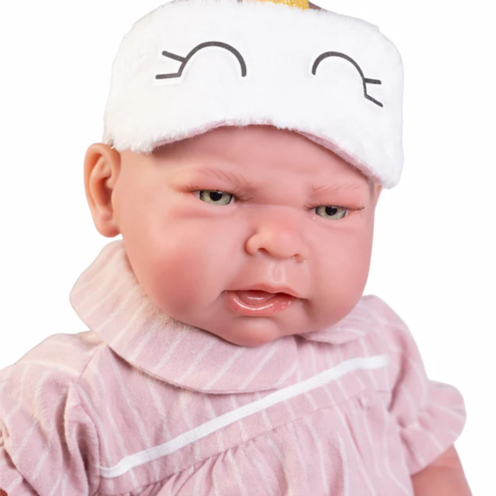 Reborn Lea Pijama E Mascara De Olhos