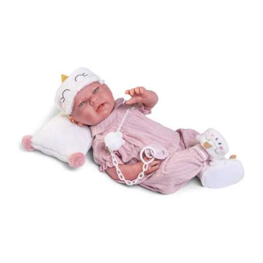 Reborn Lea Pijama E Mascara De Olhos