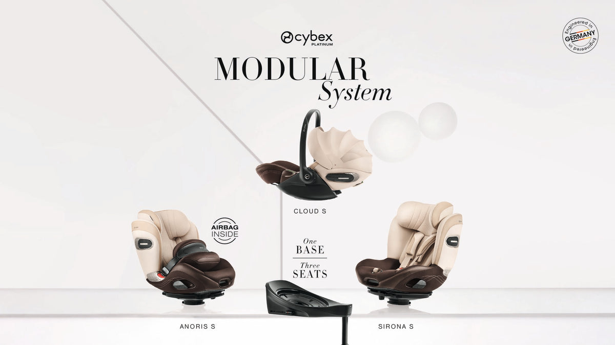 Cybex Platinum linha S: cadeiras auto Cloud S, Sirona S e Anoris S Airbag na mesma Base S