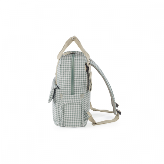 MOCHILA DE MATERNIDADE I LOVE VICHY GREEN