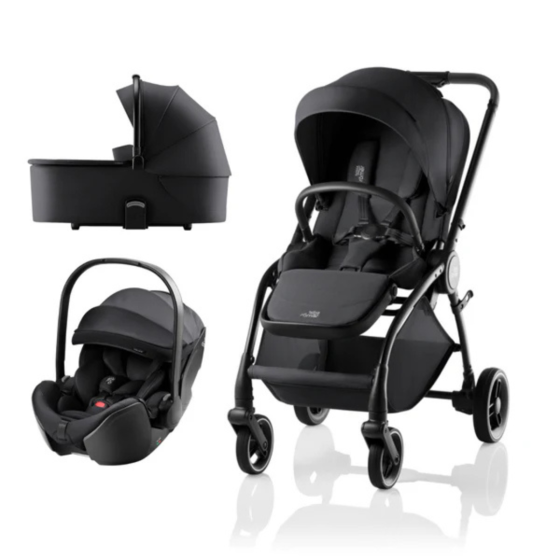 CARRINHO RIO STYLE+BABY-SAFE PRO+ALCOFA BRITAX-ROMER - CARBON BLACK