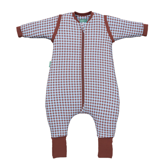SACO DE DORMIR C/PERNAS VICHY BROWN&BLUE - TOG2.5 - 3 ANOS