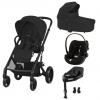 CYBEX BALIOS S LUX, COT S LUX, CLOUD G PLUS, BASE G, ADAPTADORES - MOON BLACK