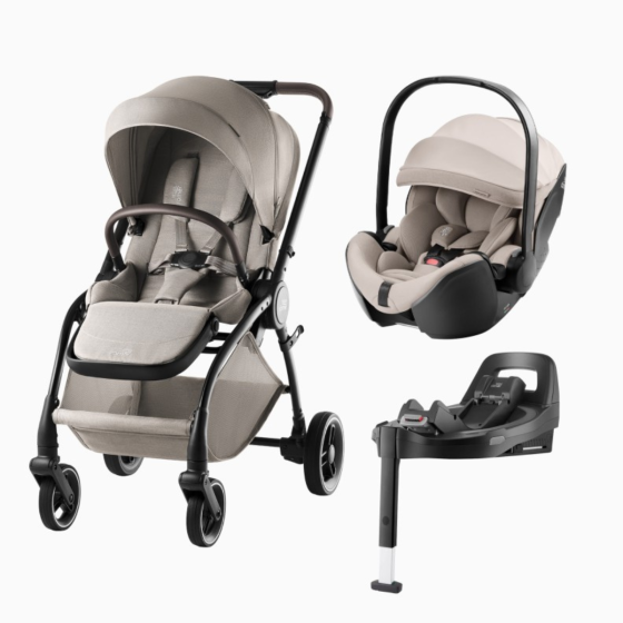 CARRINHO RIO STYLE+BABY-SAFE PRO STYLE+BASE VARIO 5Z BRITAX-ROMER - TEAK