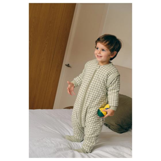 SACO DE DORMIR C/PERNAS MINT TEA - TOG2.5 - 3 ANOS