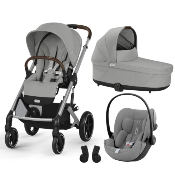 CYBEX BALIOS S LUX, COT S LUX, CLOUD G PLUS, ADAPTADORES - STORM GREY