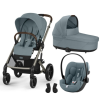 CYBEX BALIOS S LUX, COT S LUX, CLOUD G PLUS, ADAPTADORES - STORMY BLUE