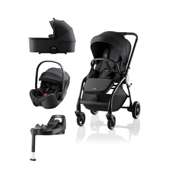 CARRINHO RIO STYLE+BABY-SAFE PRO STYLE+ALCOFA STYLE+VARIO BASE 5Z BRITAX-ROMER - CARBON BLACK