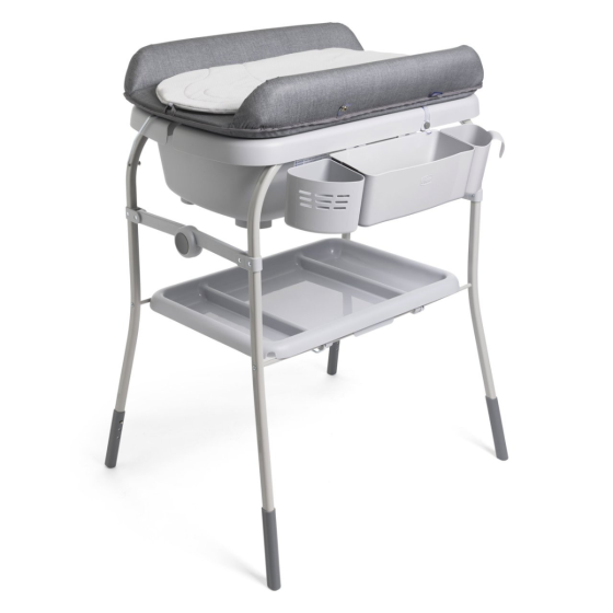BANHEIRA MUDA FRALDAS CUDDLE BUBBLE CHICCO GRAPHITE MELANGE