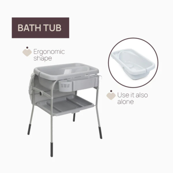 BANHEIRA MUDA FRALDAS CUDDLE BUBBLE CHICCO STONE
