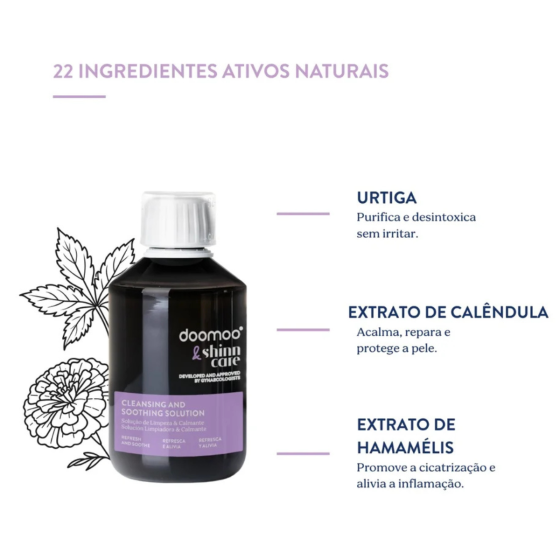 SOLUÇÃO DE LIMPEZA E CALMANTE DOOMOO SHINN CARE