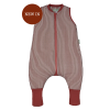 SACO DE DORMIR C/PERNAS BURGUNDY STRIPES - TOG2.5 - 3 ANOS
