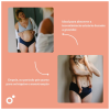 CUECA PÓS-PARTO E MENSTRUAL PRETO DOOMOO - 1 - XS, S, M