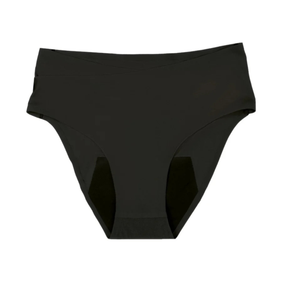 CUECA PÓS-PARTO E MENSTRUAL PRETO DOOMOO - 3 - 3XL, 4XL, 5XL