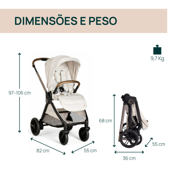 TRIO BELLAGIO C/FLEXI +FIRST SEAT RECLINE - AMBER GLOW