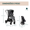 TRIO BELLAGIO C/FLEXI +FIRST SEAT RECLINE - BLACK SATIN