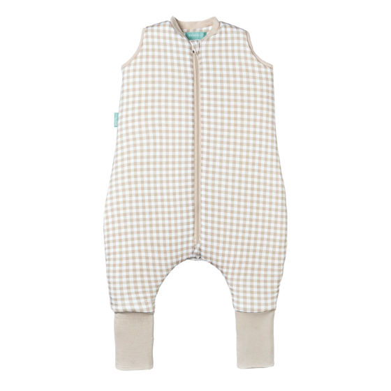 SACO DE DORMIR C/PERNAS VICHY BEIGE - TOG2.5 - 2 ANOS