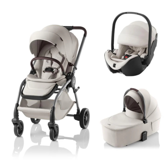 CARRINHO RIO LUX COM ALCOFA+BABY-SAFE PRO BRITAX-ROMER - SOFT TAUPE