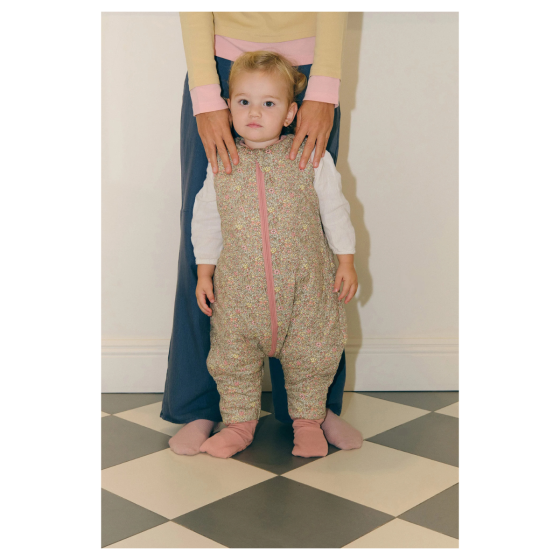 SACO DE DORMIR C/PERNAS PASTEL FLORAL - TOG2.5 - 1 ANO