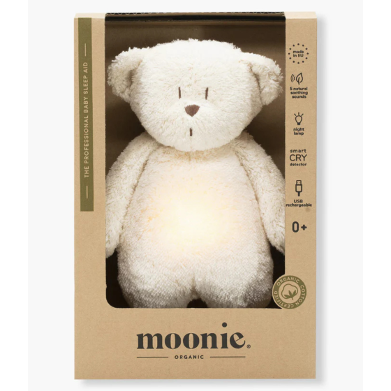 MOONIE URSO C/LUZ E SOM EM ALGODÃO ORGÂNICO - POLAR