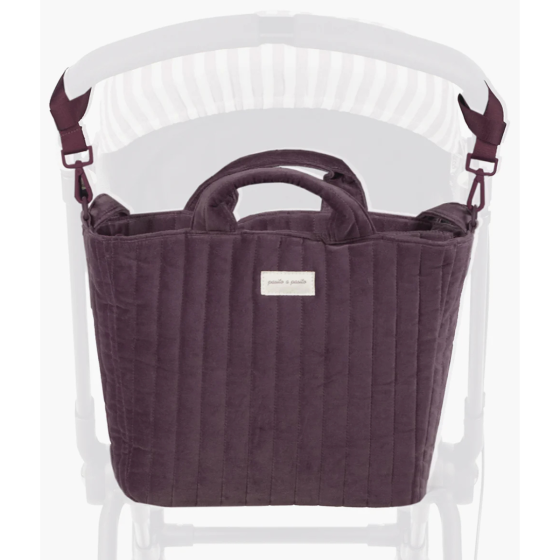 PASITO A PASITO BOLSA DE PASSEIO CHERRY VELVET