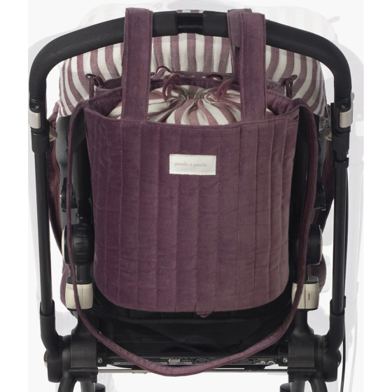 PASITO A PASITO BOLSA BUCKET CHERRY VELVET