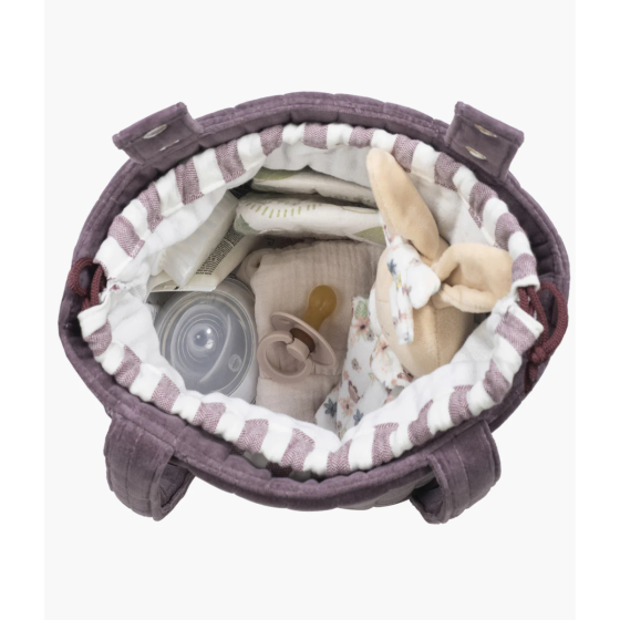 PASITO A PASITO BOLSA BUCKET CHERRY VELVET