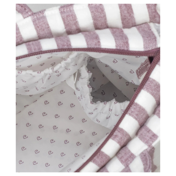 PASITO A PASITO BOLSA DE PASSEIO CHERRY STRIPS