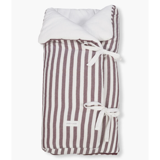 PASITO A PASITO SACO MANTA CHERRY STRIPS