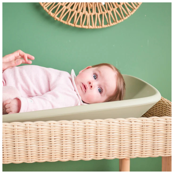 MUDA-FRALDAS EM ESPUMA NATTOU -  MENTA 