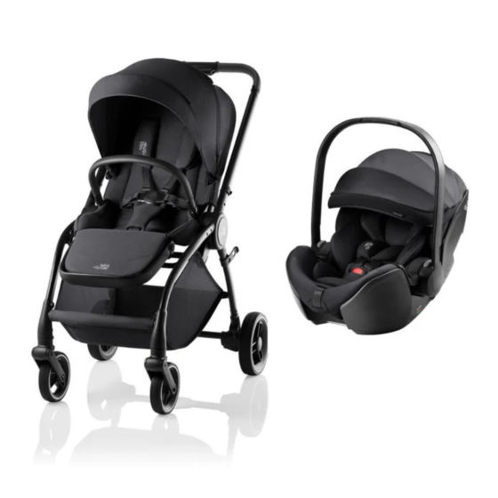 CARRINHO RIO STYLE + BABY-SAFE PRO STYLE BRITAX-ROMER  - CARBON BLACK